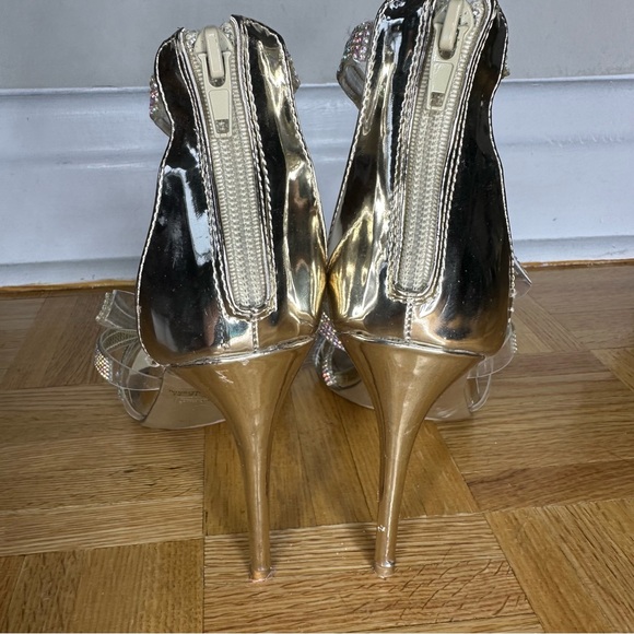 Rainbow Rhinestone Stilettos Cocktail Wedding Shoes - Picture 5 of 7